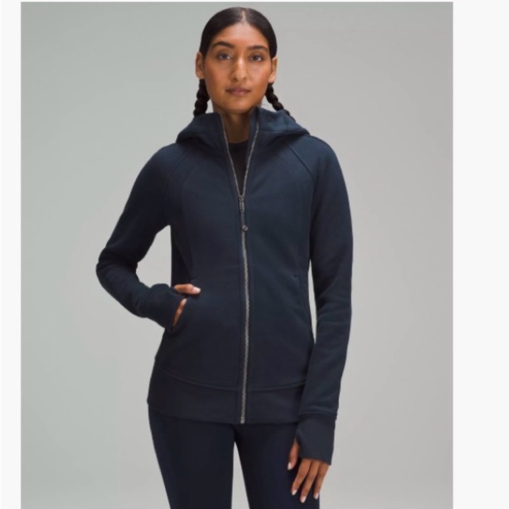 Lululemon SCUBA HOODIE *LIGHT COTTON FLEECE - Navy Blue | Size 12